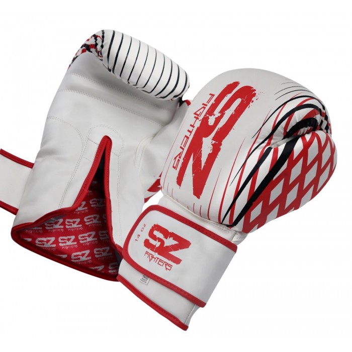SZ Fighters - Боксови ръкавици Естествена кожа - Plasma - Red​